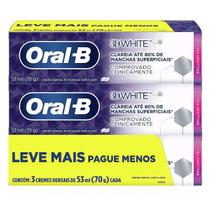 Kit Creme Dental Oral-B 3D White 70g Leve 3 Pague 2