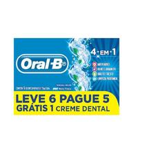 Kit Creme Dental Oral-B 4 em 1 - 70g Leve 6 Pague 5 Kit Creme Dental Oral-B 4 em 1 - 70g Leve 6 Pague 5