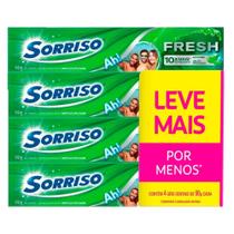 Kit Creme Dental Sorriso Fresh Hortelã Explosion 90g Com 4 Unidades