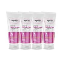 Kit Creme Depilatório Corporal Depilsam Karité 200G - 4 unidades