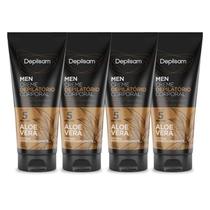 Kit Creme Depilatório Corporal Depilsam Men Sport 150G - 4 unidades