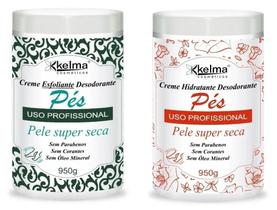 KIT Creme Esfoliante E Creme Hidratante Para Os Pés Kelma 950g - KHELMA