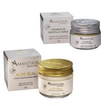 Kit Creme Facial Aloe Real + Pomada de Própolis Amantikir