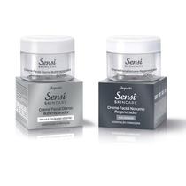 Kit Creme Facial Diurno e Noturno Sensi Skincare Jequti