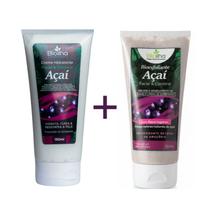 Kit Creme Facial e Corporal + Esfoliante de Açaí Hidratação e Renovação Bioilha