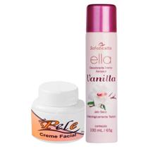 Kit Creme Facial Nova Pele + Desodorante Íntimo Ella Vanilla