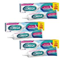 Kit Creme Fixador De Dentadura Corega Ultra C/ 3Un 68g Cada