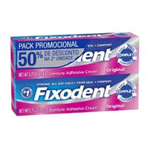 Kit Creme Fixador De Dentadura Fixodent Original 21g 2 Unid