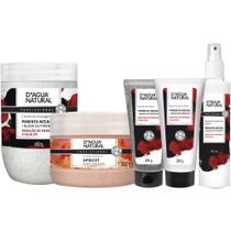 Kit creme gel serum fluido pimenta negra esfoliante apricot