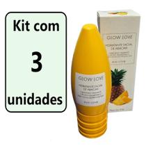 -Kit Creme Glow Hidratante Facial Abacaxi Kc (3 un.) - Max Love