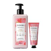 Kit Creme Hidratante 400ml e Creme para Mãos 30g Eudora Instance Frutas Vermelhas