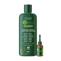 Kit Creme Hidratante 500ml + Loção 60ml Tonificante 12 Ervas