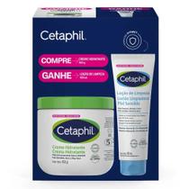 Kit Creme Hidratante Cetaphil Pele Extra Seca e Sensível 453g + Loção de Limpeza 100ml Kit Creme Hidratante Cetaphil Pele Extra Seca e Sensível 453g + Loção de Limpeza 100ml
