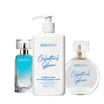 Kit Creme Hidratante Colônia Perfume Capilar Celestial Glow Barbours Beauty Kit Creme Hidratante Colônia Perfume Capilar Celestial Glow Barbours Beauty