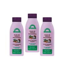 Kit Creme Hidratante Corporal 3 Coco e Macadâmia Hidratação