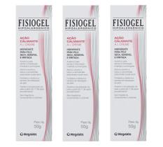 Kit Creme Hidratante Corporal Fisiogel A.I Ação Calmante Com 3 Unidades De 50g Cada