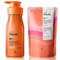 Kit Creme Hidratante Corporal Tododia Manga e agua de coco + Refil - 400ml