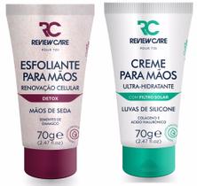 Kit Creme Hidratante Esfoliante para as Mãos de Seda Detox + Creme Hidratante Luva De Silicone 70g Review Care