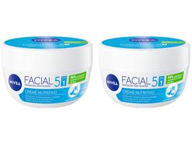 Kit Creme Hidratante Facial Nivea Nutritivo 100g Kit Creme Hidratante Facial Nivea Nutritivo 100g