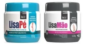 Kit Creme Hidratante Lisa Pé D-Pantenol e Lisa Mão Ácido Hilurônico Biosoft