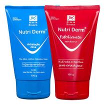 Kit Creme Hidratante Nutri Derm 100gr + Esfoliante 100gr