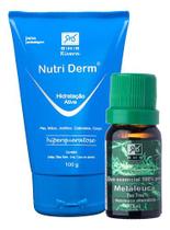 Kit Creme Hidratante Nutri Derm 100gr + Melaleuca 10ml