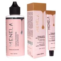 Kit Creme Oxidante 55ml + Tintura Profissional Para Sobrancelhas Loiro Médio 20ml Menela Kit Creme Oxidante 55ml + Tintura Profissional Para Sobrancelhas Loiro Médio 20ml Menela
