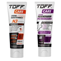 Kit Creme Para Alívio Muscular Toff Nanotérmico Aquecimento + Regenerador Pés Ressecados - 100G