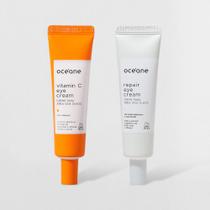 Kit Creme Para Área Dos Olhos com Vitamina C + Creme Para Área Dos Olhos com Vitamina Niacinamida (2 Produto) - OCÉANE