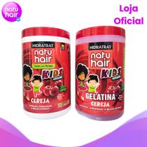Kit Creme para Pentear Cereja + Gelatina de Cereja 1kg Kit Creme para Pentear Cereja + Gelatina de Cereja 1kg