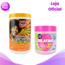 Kit Creme Para Pentear Crescimento que eu Quero Crespas & Cacheadas + Gelatina 3 em 1 500g Kit Creme Para Pentear Crescimento que eu Quero Crespas & Cacheadas + Gelatina 3 em 1 500g
