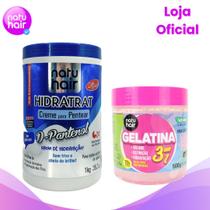 Kit Creme para Pentear D-Pantenol Vita Mais + Gelatina 3 em 1 500g