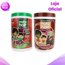 Kit Creme para pentear Melancia + Chocolate Natuhair 1KG Kit Creme para pentear Melancia + Chocolate Natuhair 1KG
