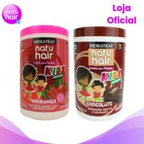 Kit Creme para pentear Morango + Chocolate Natuhair 1KG Kit Creme para pentear Morango + Chocolate Natuhair 1KG