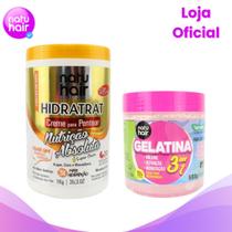 Kit Creme para Pentear Nutrição Absoluta Super Óleos + Gelatina 3 em 1 500g