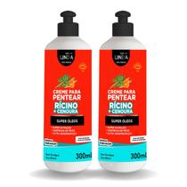Kit Creme para Pentear Rícino 2x 300ml Transforme seus Fios Kit Creme para Pentear Rícino 2x 300ml Transforme seus Fios