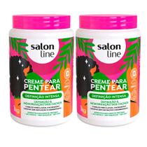 Kit Creme Para Pentear Salon Line Definição Intensa 1Kg - 2 Unidades Kit Creme Para Pentear Salon Line Definição Intensa 1Kg - 2 Unidades