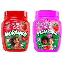 Kit Creme Pentear Acqua Kids 3x1 1Kg Framboesa e Morango Kit Creme Pentear Acqua Kids 3x1 1Kg Framboesa e Morango