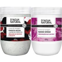 Kit creme pimenta negra creme e nano dmae 650g dágua natural Kit creme pimenta negra creme e nano dmae 650g dágua natural