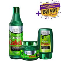 Kit Cresce Cabelo Forever Liss Shampoo 500ml + Leave-in + Máscara 250g Original!
