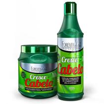 Kit Cresce Cabelo Shampoo Mascara Forever Liss Profissional