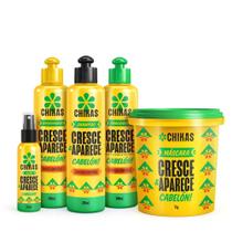 Kit cresce e aparece shamp+cond+fin+masc+rep