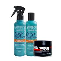 Kit Cresce Madeixas + Máscara Whey Protein 300g