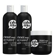Kit Cresce Mais Que Tá Pouco! Oh My! Shampoo Cond Másc 500g