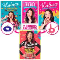 Kit Crescendo Com Luluca + Luluca No Mundo Dos Desafios + Luluca No Mundo Bugado dos Games + Luluca no Mundo da Moda