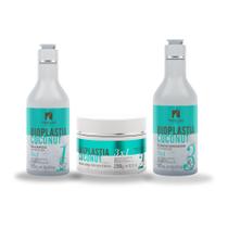 Kit Crescimento Capilar Bioplastia Vegano Treeliss 3 itens