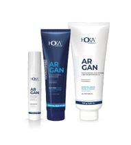 Kit crescimento capilar reparação absoluta óleo argan 3 passos hoka