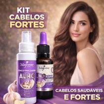 Kit Crescimento Capilar Tônico de Alho + Sérum Fortalece a fibra e Reduz a Queda Para Cabelos Fracos