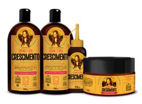 Kit Crescimento (Shampoo 300ml+Cond300ml+Tônico100ml+Másc250gr) Cosmeceuta