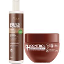 Kit Crespo Power Apice Gelatina Ativadora Ph Control 280g Anti Porosidade Tratamento Capilar Kit Crespo Power Apice Gelatina Ativadora Ph Control 280g Anti Porosidade Tratamento Capilar
